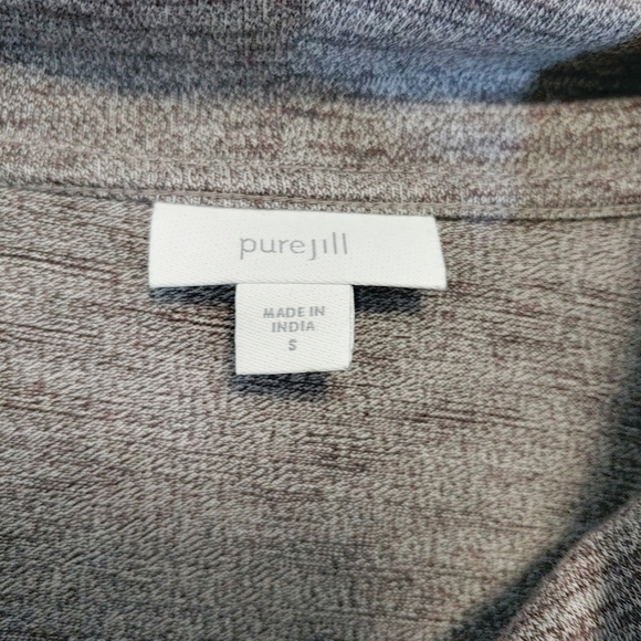 J. Jill Pure Jill Purple Gray Cowl Neck Tunic Dress Sz S Casual Comfy Weekend - Picture 6 of 9